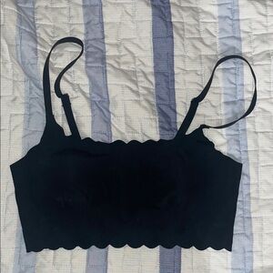 Black Scalloped Bralette